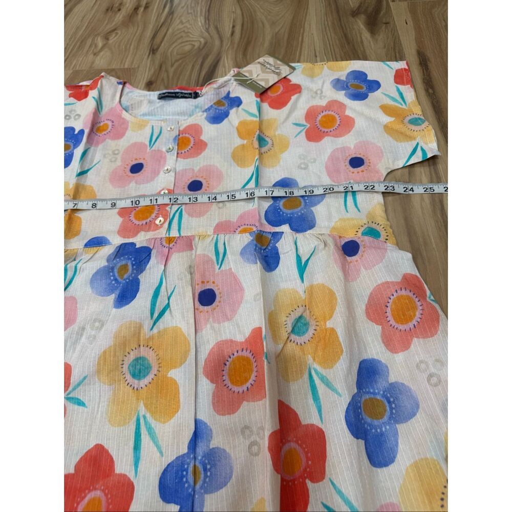 Gudrun Sjoden NWT “Aquarelle” woven dress size large - Picture 7 of 8